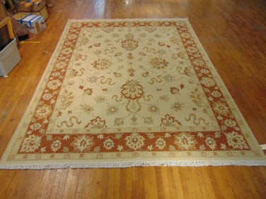 Vintage Estate Semi-Antique Handmade Indo Flatweave Rug