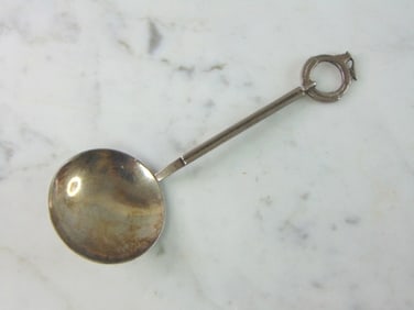 Antique Art Deco Silverplate Stag Spoon Finland