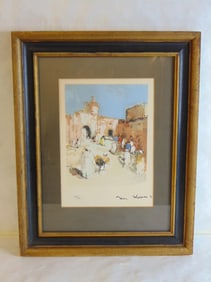 Vintage Antique Limited Edition Aquatint Romberg ?