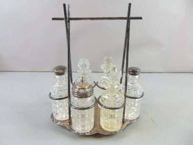 Silver Plated Cruet Set by Thomas Bradburn & Sons
