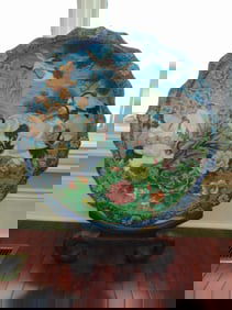 Vintage Antique Collectible Chinese Cloisonne Charger