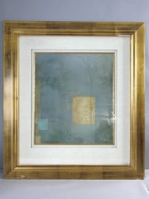 Vintage Estate Artist Signed & Framed Abstract Art Print