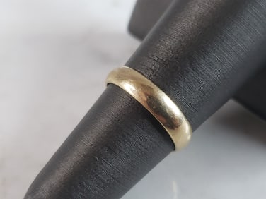 Womens Vintage Estate 14K Yellow Gold Wedding Band Ring