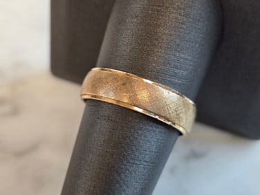 Mens Vintage Estate 14k Yellow Gold Goldman Wedding Band Ring