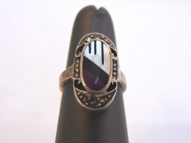 Womens Sterling Silver Southwestern Style Ring