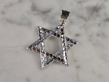 Sterling Silver Jewish Judaica Star of David Pendant