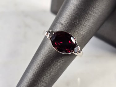 Womens Vintage Estate Sterling Silver Modernist Ring