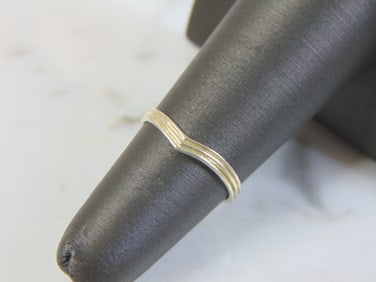 Womens Vintage Estate Sterling Silver Modernist Ring