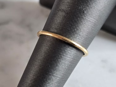 Womens Vintage Estate 14K Yellow Gold Band Wedding Ring