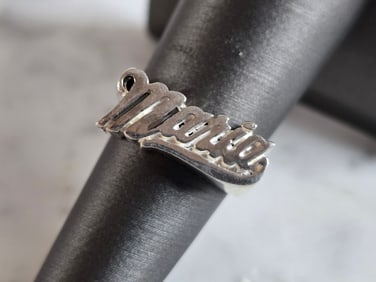 Womens Vintage Estate Sterling Silver " MARIA " Ring