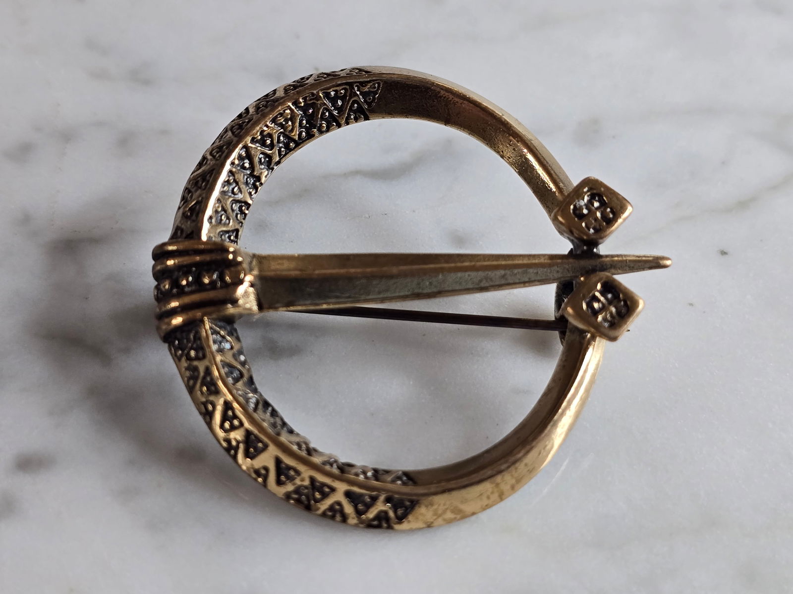 Womens Vintage Sterling Silver Espeland Norway Viking Brooch (1 of 3)