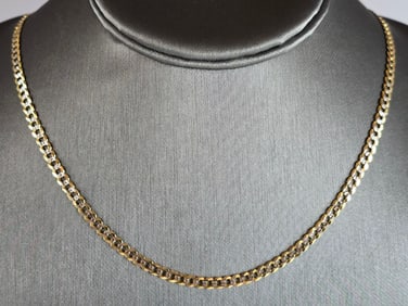Vintage Estate 14K Yellow Gold Chain Necklace