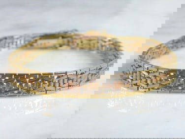 LOVELY WOMENS VINTAGE ESTATE 14K GOLD BRACELET, 18.4g