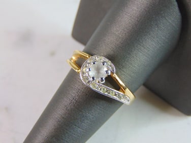 Womens Vintage Estate 14K Yellow Gold Ring