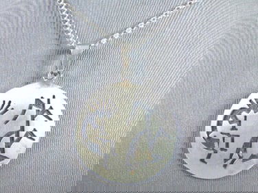 Sterling Silver Necklace W/ Southwestern Kokopelli Pend