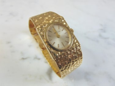Womens Vintage 14K Gold Angelus Swiss Watch