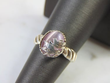 Womens Sterling Silver Fashion Bird Ring