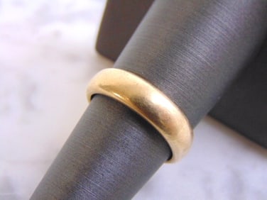 Mens Vintage Estate 14k Yellow Gold Wedding Band Ring