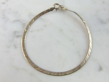 Womens Vintage Sterling Silver Herringbone Bracelet