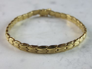 Womens Vintage Estate 18K Yellow Gold Bracelet
