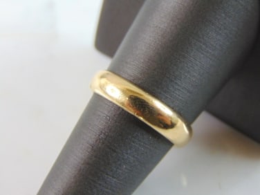 Mens Vintage Estate 14K Yellow Gold Band Wedding Ring