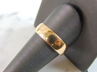 Mens Vintage Estate 14K Yellow Gold Band Wedding Ring