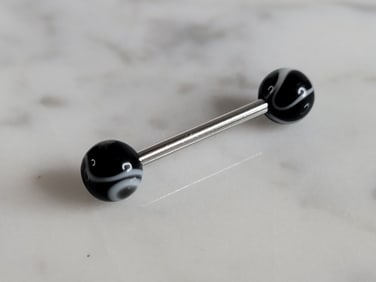 New Surgical Steel Acrylic Nipple Ear Tongue Piercing Barbell