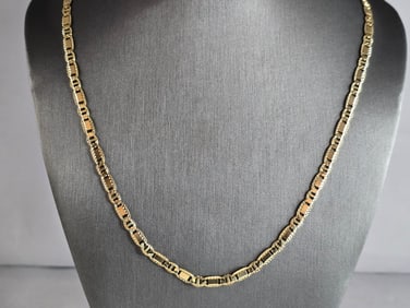 Womens Vintage Estate 10k Yellow Gold Chain Link Necklace
