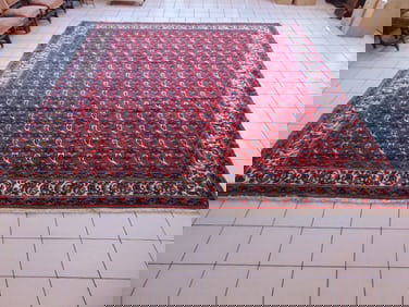 Vintage Estate Antique Handmade Bakhtiari Rug