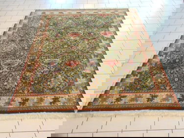 Vintage Estate Decorative Handmade Indo Rug