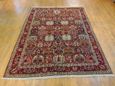 Vintage Estate Decorative Handmade Middle Eastern Rug