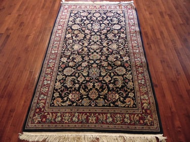 Vintage Estate Semi-Antique Handmade Middle Eastern Rug