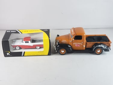 Lot of K-Line Kruisers Truck and Case Dodge Pick Up Truck Die Cast Models