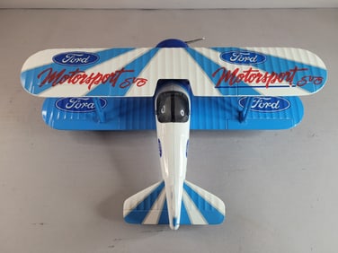 Collectible Ford Automobile 1934 Stearman Bi Plane Die Cast Model Bank