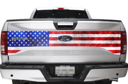 Truck Bed Tailgate Graphic Wrap Sticker Decal Ford F150 2015-2018 USA FLAG