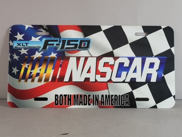 Collectible Ford Truck F150 NASCAR Racing Booster License Plate