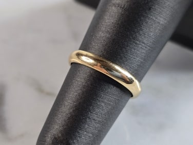Womens Vintage Estate 14k Yellow Gold Tessler Wedding Band Ring