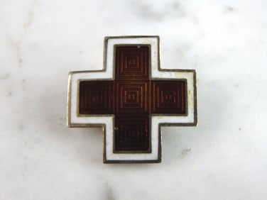 Womens Vintage Estate Sterling Silver Modernist Brooch