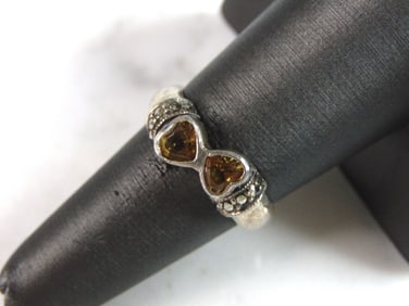 Womens Vintage Estate Sterling Silver Heart Ring