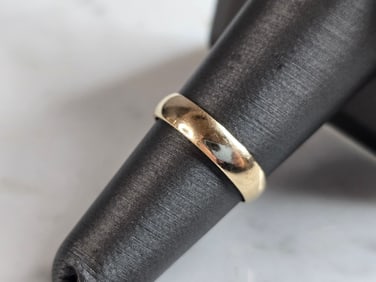 Womens Vintage Estate 10K Yellow Gold Band Wedding Ring