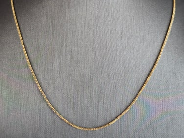Womens Vintage Estate 18K Yellow Gold Necklace