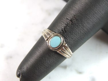 Womens Vintage Estate Sterling Silver Modernist Ring