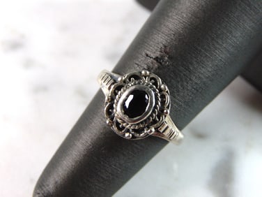 Womens Vintage Estate Sterling Silver Modernist Ring
