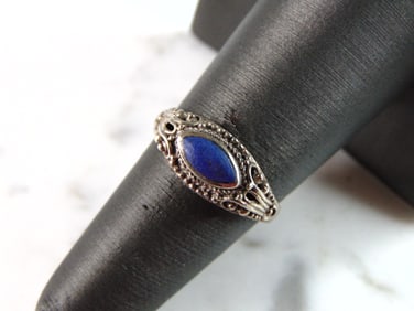 Womens Vintage Estate Sterling Silver Modernist Ring