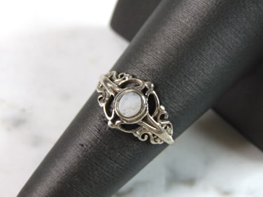Womens Sterling Silver Modernist Ring