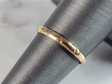 Womens Vintage Estate 14K Yellow Gold Wedding Band Ring
