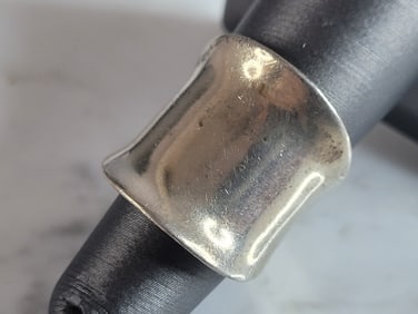 Womens Vintage Estate Sterling Silver Modernist Ring