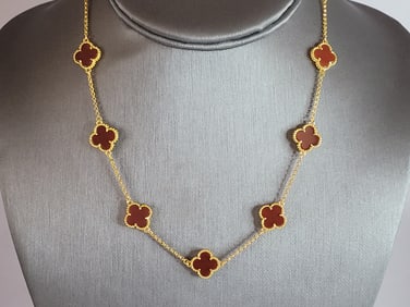 Womens Sterling Silver Gold Tone Necklace