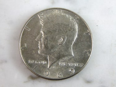 1969 Kennedy Half Dollar Coin