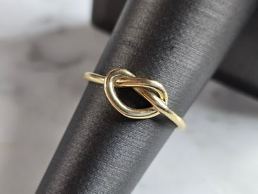 Womens Vintage Estate 14K Gold Gabriel Co Infinity Love Ring